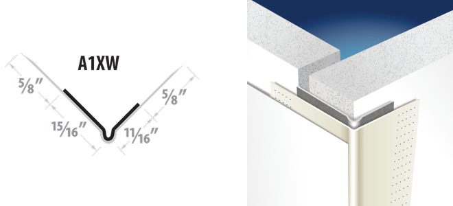 A1XW Tape-On Odd Leg Outside Corner