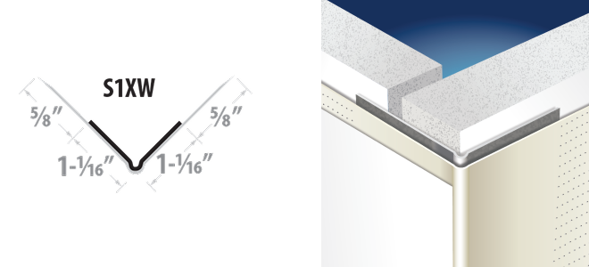 S1XW Tape-On Extra Wide Outside Corner