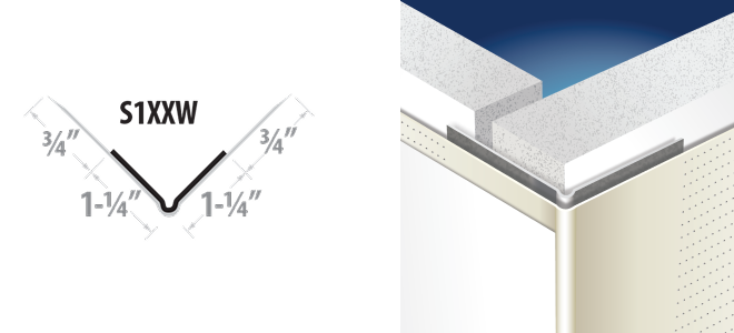 S1XXW Tape-On Extra Wide Outside Corner
