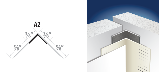 A2 Inside Tape-On Cornerbead