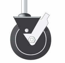 PIC-54 5" Caster for Step-Ups