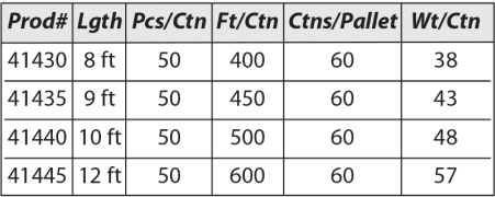 A1XW Tape-On Odd Leg Outside Corner Specifications